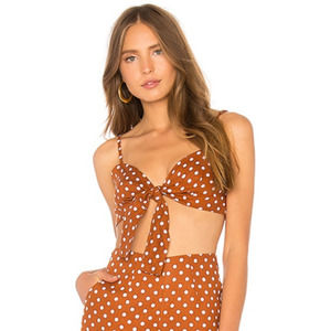 Faithfull the Brand Garnier Linen Bra Top Size 2‎